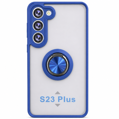 Funda con Anillo Integrado para Samsung S23 PLUS - Azul
