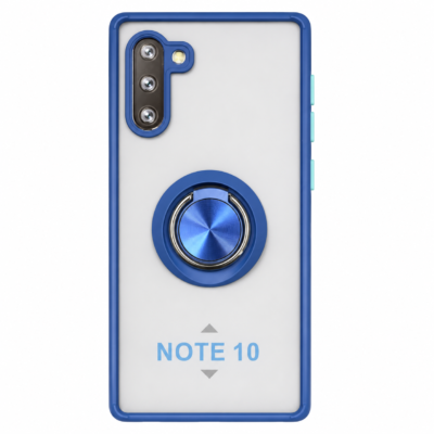 Funda con Anillo Integrado para Samsung NOTE 10 - Azul