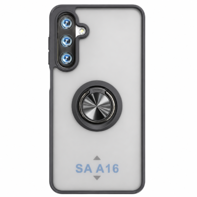 Funda con Anillo Integrado para Samsung A16 - Negro