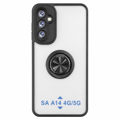 Funda con Anillo Integrado para Samsung A14 - Negro