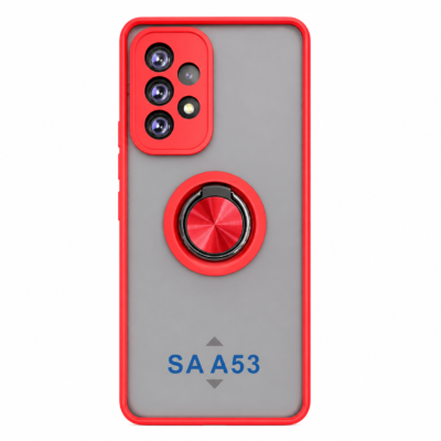 Funda con Anillo Integrado para Samsung A53 - Rojo