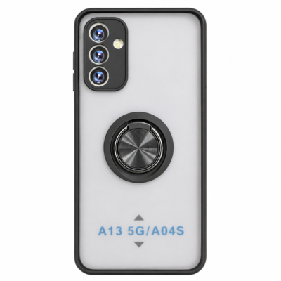 Funda con Anillo Integrado para Samsung A13 - Negro