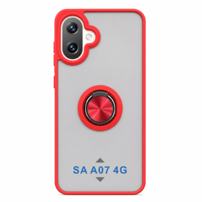 Funda con Anillo Integrado para Samsung A07 - Rojo