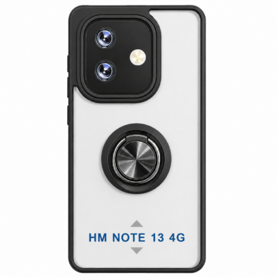 Funda con Anillo Integrado para Xiaomi Redmi Note 13 4G - Negro
