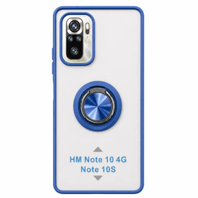 Funda con Anillo Integrado para Xiaomi Redmi Note 10S - Azul