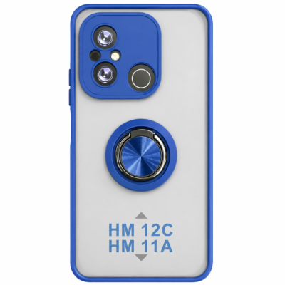 Funda con Anillo Integrado para Xiaomi Redmi 12C - Azul