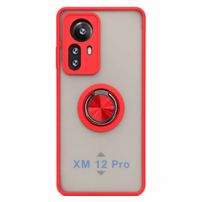 Funda con Anillo Integrado para Xiaomi MI 12 PRO - Rojo