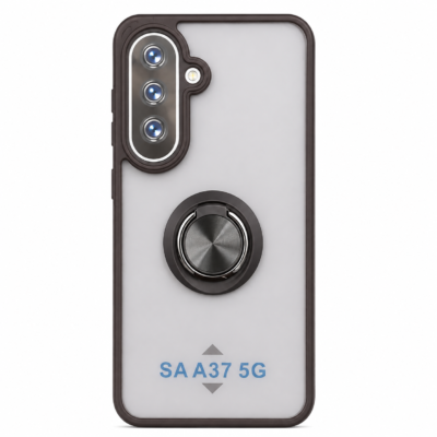 Funda con Anillo Integrado para Samsung A37 - Negro