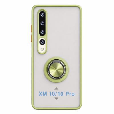 Funda con Anillo Integrado para Xiaomi MI 10 - Verde