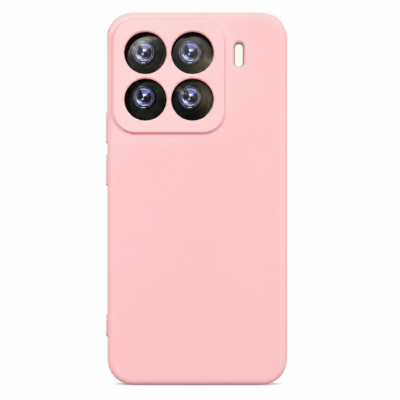 Funda de Silicona con Protección de Cámara – Antigolpes y Tacto Suave para Xiaomi Mi 15 Pro - Rosa