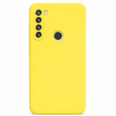 Funda de Silicona con Protección de Cámara – Antigolpes y Tacto Suave para Xiaomi Redmi Note 8 - Amarillo