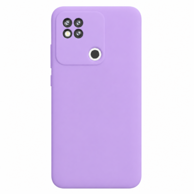 Funda de Silicona con Protección de Cámara – Antigolpes y Tacto Suave para Xiaomi Redmi 9C - Morado