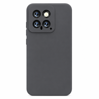 Funda de Silicona con Protección de Cámara – Antigolpes y Tacto Suave para Xiaomi Mi 14 - Negro