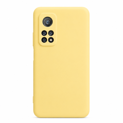 Funda de Silicona con Protección de Cámara – Antigolpes y Tacto Suave para Xiaomi Mi 10T - Amarillo
