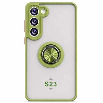 Funda con Anillo Integrado para Samsung S23 - Verde
