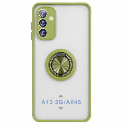 Funda con Anillo Integrado para Samsung A13 - Verde