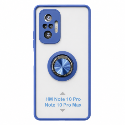 Funda con Anillo Integrado para Xiaomi Redmi Note 10 PRO - Azul