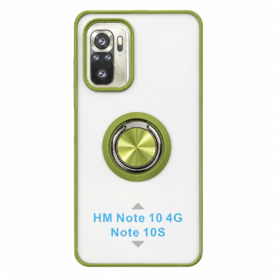 Funda con Anillo Integrado para Xiaomi Redmi Note 10S - Verde