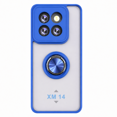 Funda con Anillo Integrado para Xiaomi MI 14 - Azul
