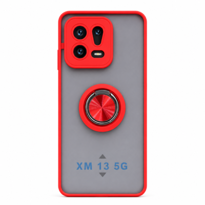Funda con Anillo Integrado para Xiaomi MI 13 - Rojo