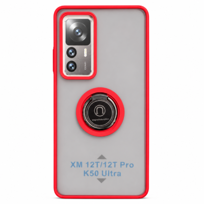 Funda con Anillo Integrado para Xiaomi MI 12 LITE - Rojo