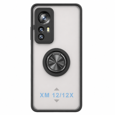 Funda con Anillo Integrado para Xiaomi MI 12X - Negro