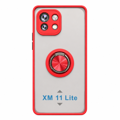 Funda con Anillo Integrado para Xiaomi MI 11 LITE - Rojo