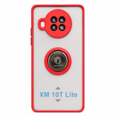 Funda con Anillo Integrado para Xiaomi MI 10T LITE - Rojo