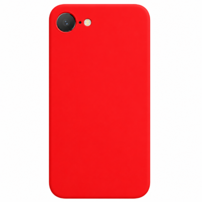 Funda de Silicona con Protección de Cámara – Antigolpes y Tacto Suave para IPHONE 16E - Rojo