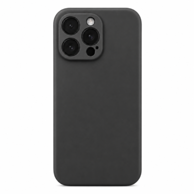 Funda de Silicona con Protección de Cámara – Antigolpes y Tacto Suave para IPHONE 12 Pro Max - Negro