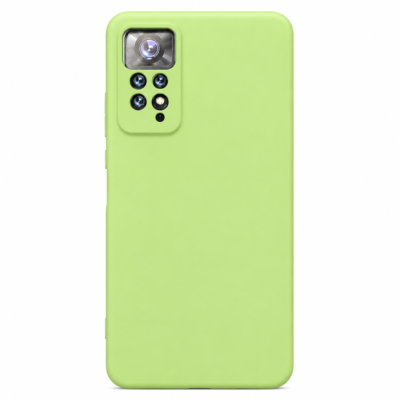Funda de Silicona con Protección de Cámara – Antigolpes y Tacto Suave para Xiaomi Redmi Note 11 Pro - Verde