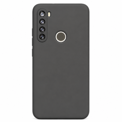 Funda de Silicona con Protección de Cámara – Antigolpes y Tacto Suave para Xiaomi Redmi Note 8 - Negro