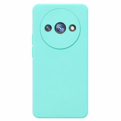 Funda de Silicona con Protección de Cámara – Antigolpes y Tacto Suave para Xiaomi Redmi A3 - Turquesa