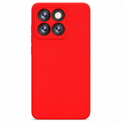 Funda de Silicona con Protección de Cámara – Antigolpes y Tacto Suave para Xiaomi Mi 14T - Rojo