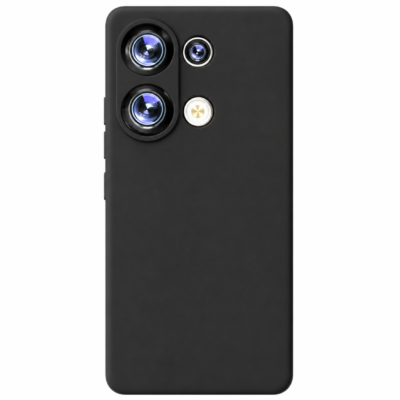 Funda de Silicona con Protección de Cámara – Antigolpes y Tacto Suave para Xiaomi Redmi Note 13 4G - Negro