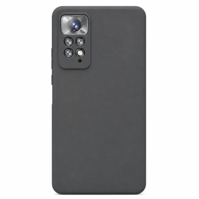 Funda de Silicona con Protección de Cámara – Antigolpes y Tacto Suave para Xiaomi Redmi Note 11 Pro - Negro