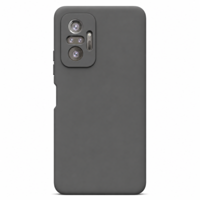 Funda de Silicona con Protección de Cámara – Antigolpes y Tacto Suave para Xiaomi Redmi Note 10 Pro - Negro