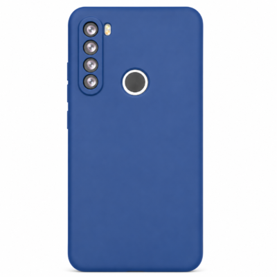 Funda de Silicona con Protección de Cámara – Antigolpes y Tacto Suave para Xiaomi Redmi Note 8 - Azul
