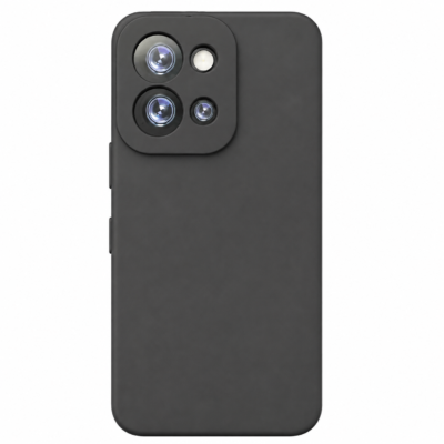 Funda de Silicona con Protección de Cámara – Antigolpes y Tacto Suave para Xiaomi Redmi 15C - Negro