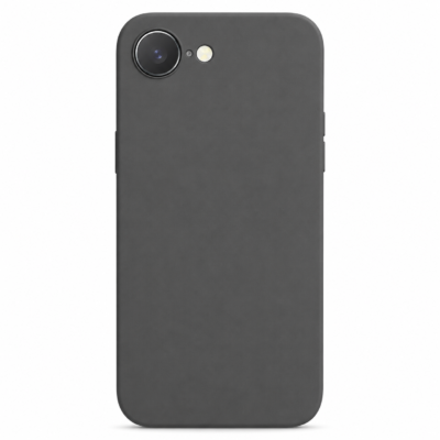 Funda de Silicona con Protección de Cámara – Antigolpes y Tacto Suave para IPHONE 16E - Negro