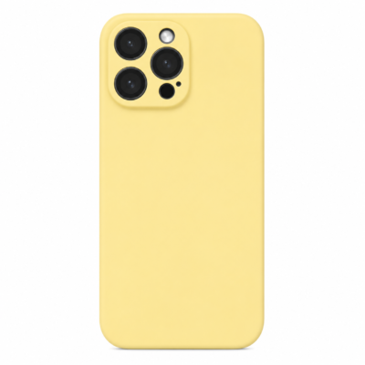 Funda de Silicona con Protección de Cámara – Antigolpes y Tacto Suave para IPHONE 12 Pro Max - Amarillo