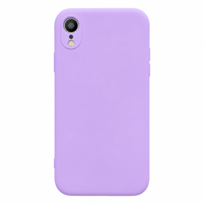 Funda de Silicona con Protección de Cámara – Antigolpes y Tacto Suave para IPHONE XR - Morado