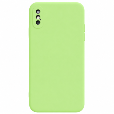 Funda de Silicona con Protección de Cámara – Antigolpes y Tacto Suave para IPHONE X - Verde