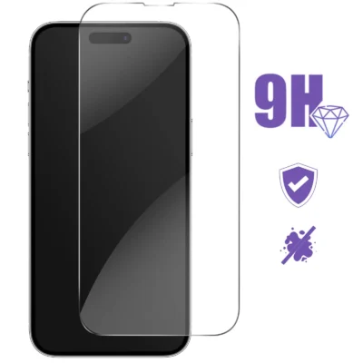 Cristal Templado Full Cover para iPhone 14 Pro Max– Sin Bordes Negros, Alta Transparencia