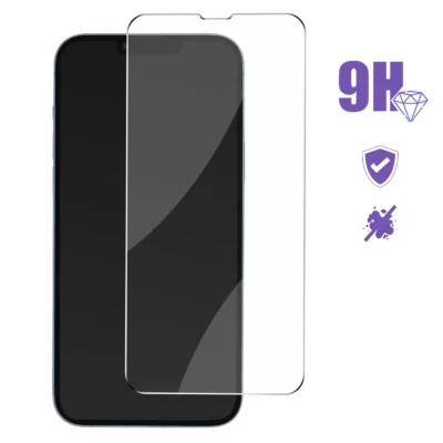 Cristal Templado Full Cover para iPhone 13– Sin Bordes Negros, Alta Transparencia