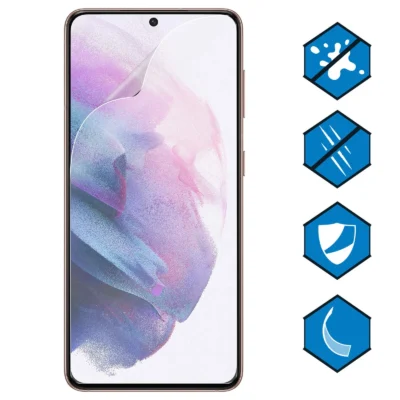 Cristal Templado Full Cover para Samsung Galaxy S21 FE– Sin Bordes Negros, Alta Transparencia