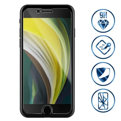 Cristal Templado Full Cover para IPHONE 7– Sin Bordes Negros, Alta Transparencia