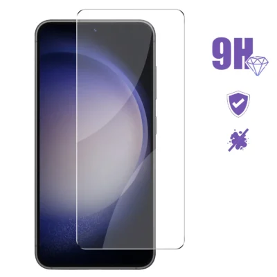 Cristal Templado Full Cover para Samsung Galaxy S23– Sin Bordes Negros, Alta Transparencia