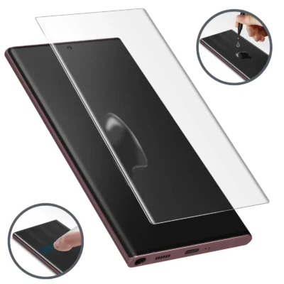 Cristal Templado Full Cover para Samsung Galaxy S22 Ultra– Sin Bordes Negros, Alta Transparencia