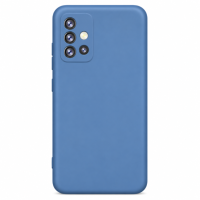 Funda de Silicona con Protección de Cámara – Antigolpes y Tacto Suave para Samsung Galaxy A51 - Azul